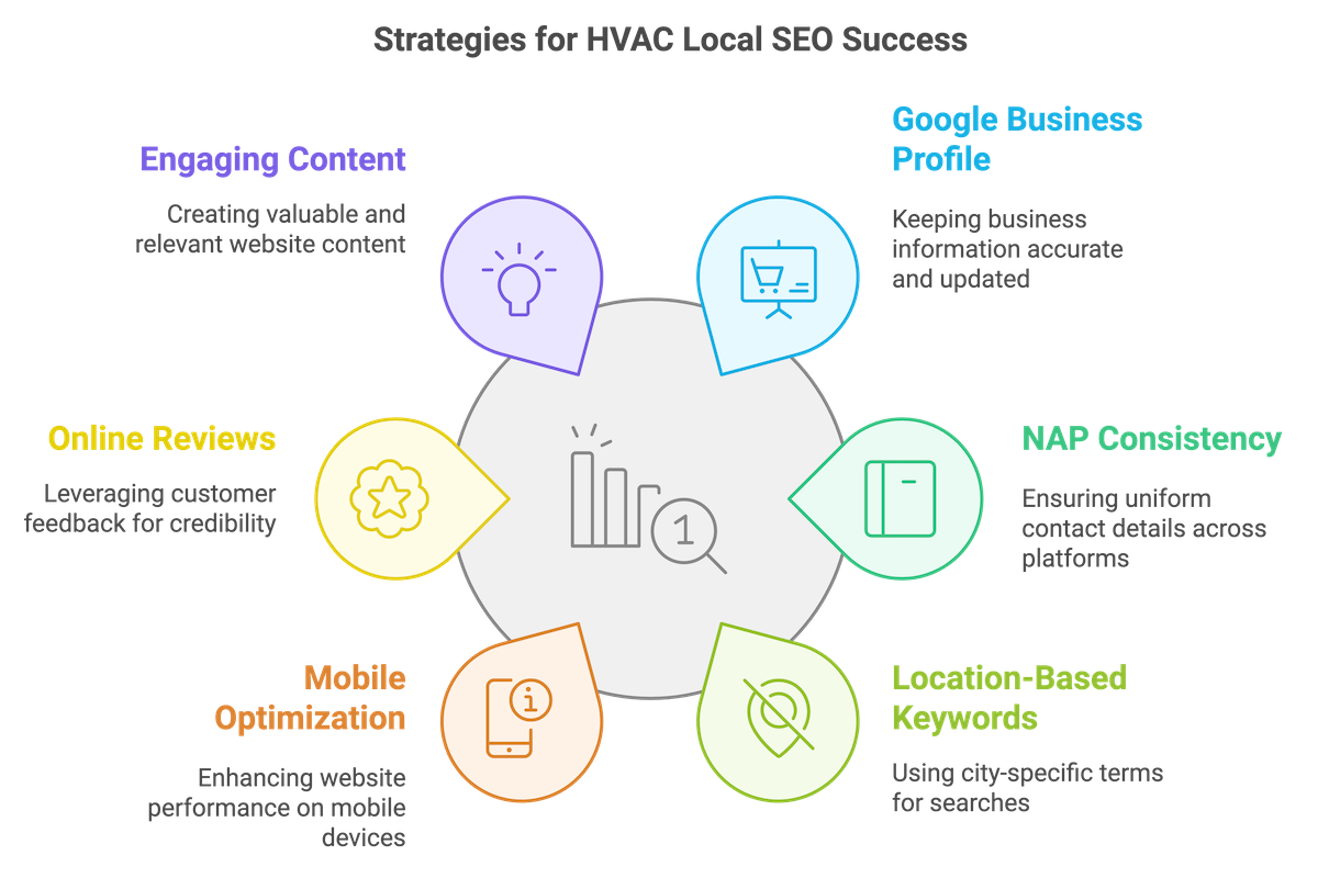 SEO Tips for HVAC Companies - infographic